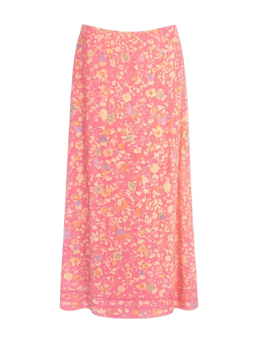 Sigrid Olsen Pink Floral Maxi Skirt